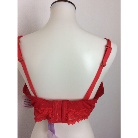 Savage x Fenty Lingerie Bra Lace Trim Swiss Dot Sheer - Picture 6 of 8